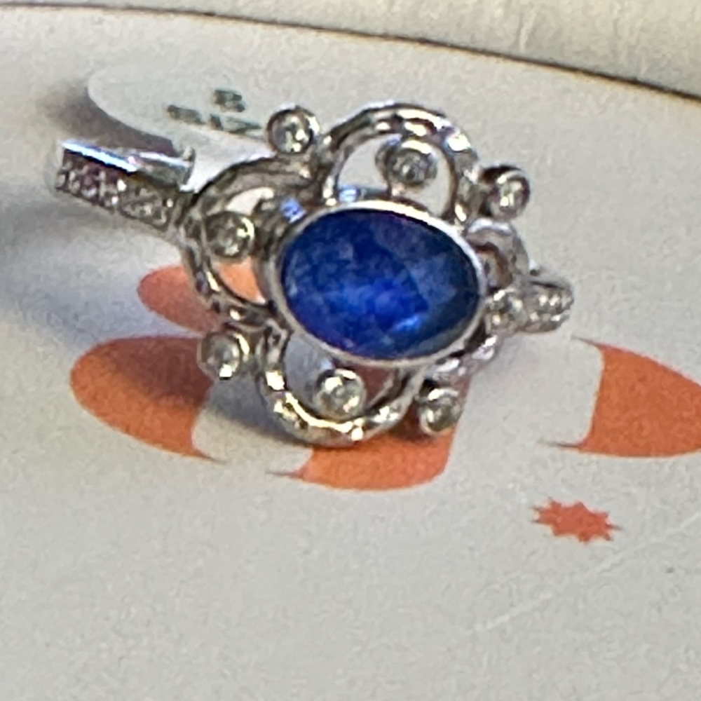 Bomb Party Ring RBP2850 "Follow Your Dreams”Genuine Quartz on Rhodium sz 8